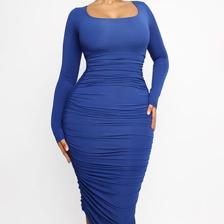 Smooth Ruched Shaping Dress